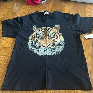 Altar’d State Black Tiger Graphic T-Shirt